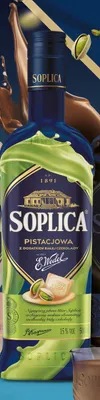 Likier Soplica Pistacjowa z dodatkiem białej czekolady E.Wedel 15% promocja w Lidl