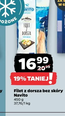 Filet z dorsza bez skóry Navito promocja w Netto