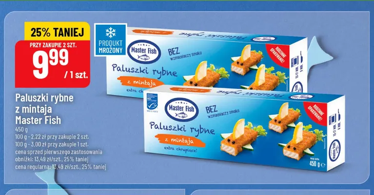 Paluszki rybne z mintaja Master Fish promocja w POLOmarket
