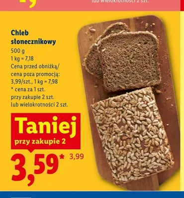 Chleb słonecznikowy promocja w Lidl