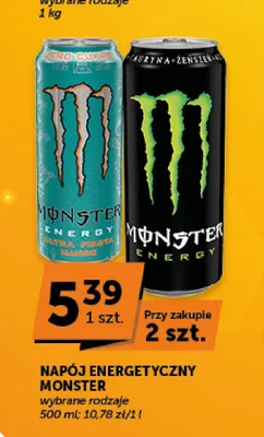 Napój energetyczny Monster Energy promocja w Groszek