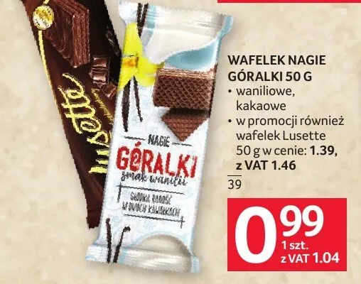Wafelek Góralki Nagie waniliowe promocja w Selgros