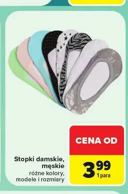 Stopki damskie męskie promocja w Carrefour