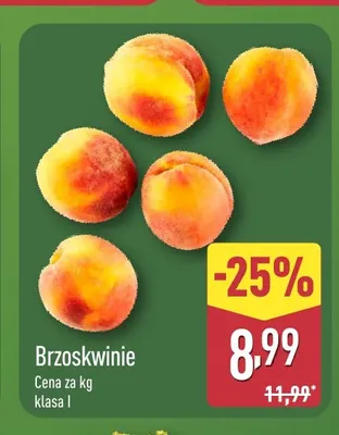 Brzoskwinie promocja w Aldi