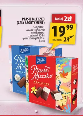Ptasie Mleczko waniliowe E.Wedel promocja w Arhelan