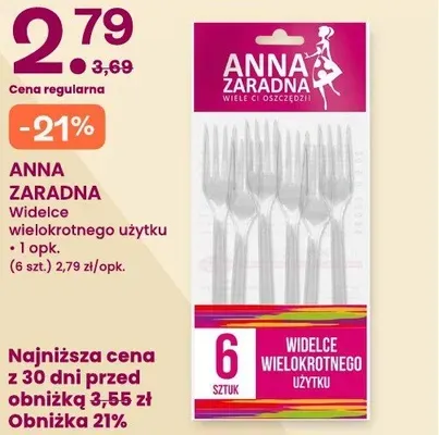 Widelce wielokrotnego użytku Anna Zaradna promocja w Frisco