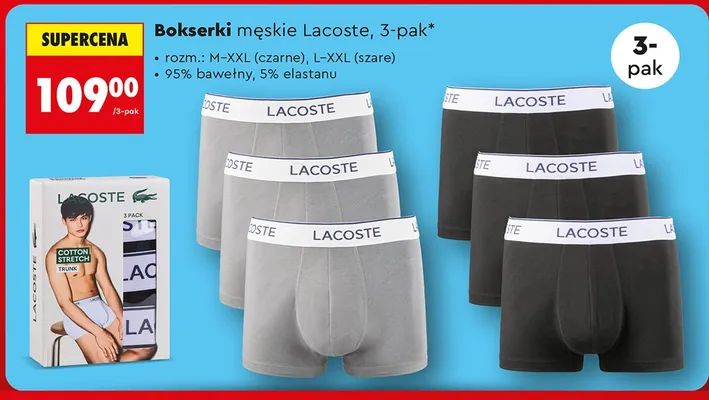 Bokserki męskie 3-pak  promocja w Biedronka