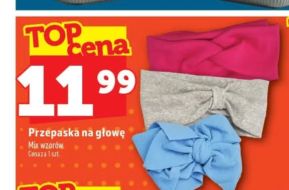 Przepaska na głowę promocja w TOPAZ