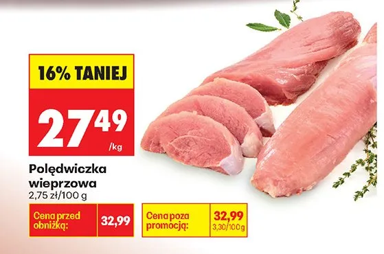 Polędwiczka wieprzowa promocja w Biedronka