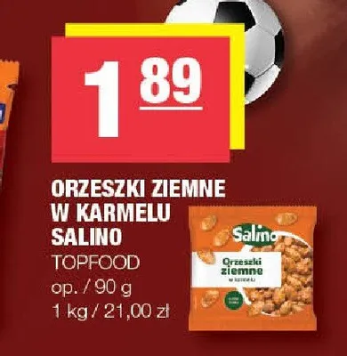 Orzeszki ziemne w karmelu Salino promocja w SPAR