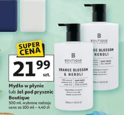 Mydło w płynie lub żel pod prysznic Boutique promocja w Auchan