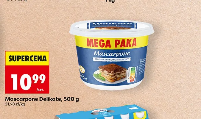 Mascarpone Delikate promocja w Biedronka