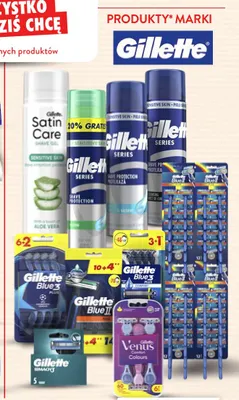 Produkty marki Gillette promocja w Intermarche