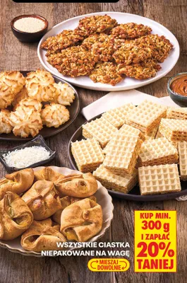 Ciastka niepakowane na wagę promocja w Biedronka
