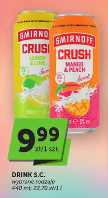 Drink Smirnoff Crush Lemon & Lime promocja w Euro Sklep