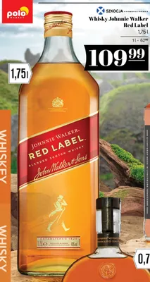 Whisky Johnnie Walker Red Label promocja w POLOmarket