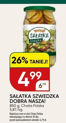 Sałatka szwedzka Dobra Nasza! promocja w Chata Polska