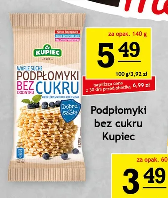 Podpłomyki bez cukru Kupiec promocja w Gram Market