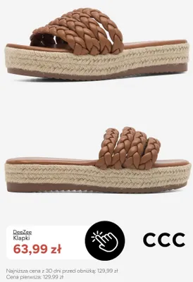 Klapki damskie DeeZee promocja w CCC