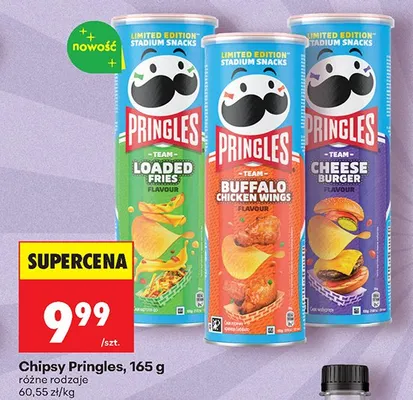 Chipsy Pringles Limited Edition Stadium Snacks Loaded Fries promocja w Biedronka
