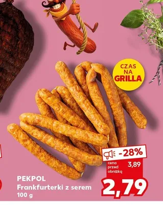 Frankfurterki z serem Pekpol promocja w Kaufland