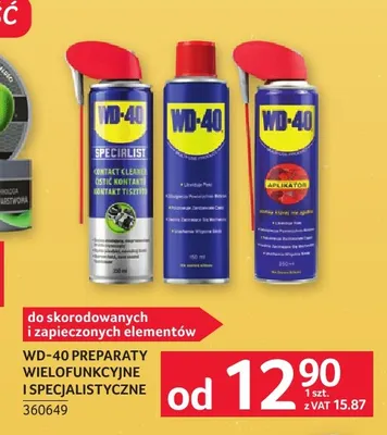 Preparaty wielofunkcyjne i specjalistyczne WD-40 promocja w Selgros