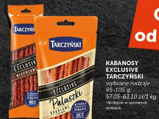 Kabanosy Exclusive wieprzowe Tarczyński wybrane rodzaje promocja w Groszek