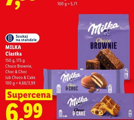Ciastka Choco & Cake Milka promocja w Lidl