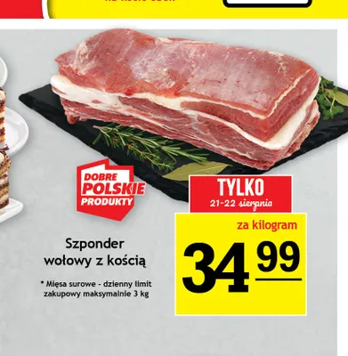 Szponder wołowy z kością promocja w Gram Market