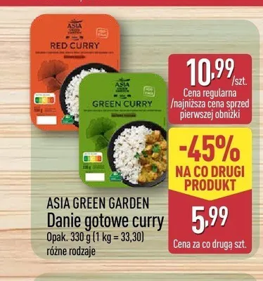 Danie gotowe curry Red Curry Asia Green Garden promocja w Aldi