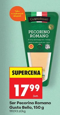 Ser Pecorino Romano promocja w Biedronka