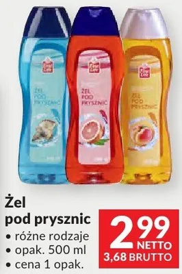 Żel pod prysznic Fine Life różne rodzaje promocja w Makro