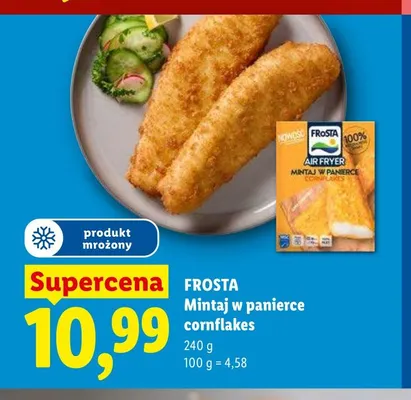Mintaj w panierce cornflakes Frosta promocja w Lidl