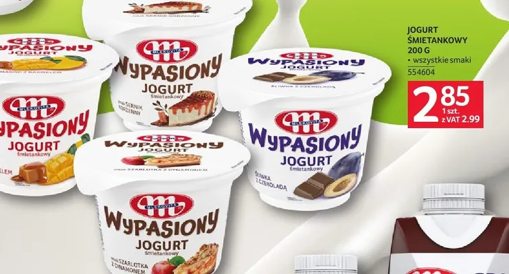 Jogurt śmietankowy Mlekovita różne smaki promocja w Selgros