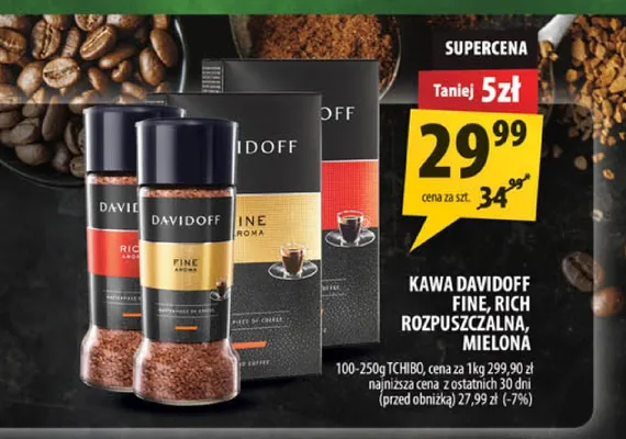 Kawa rozpuszczalna Davidoff Fine Aroma promocja w Arhelan