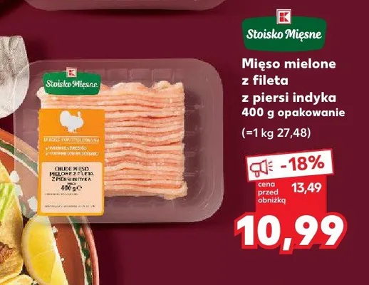 Mięso mielone z fileta z piersi indyka Stoisko Mięsne promocja w Kaufland