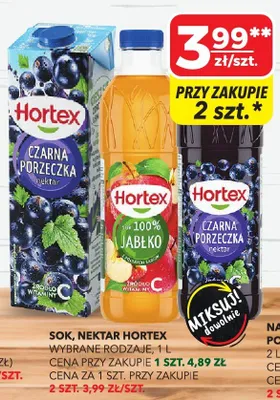 Sok, nektar różne rodzaje promocja w Top Market