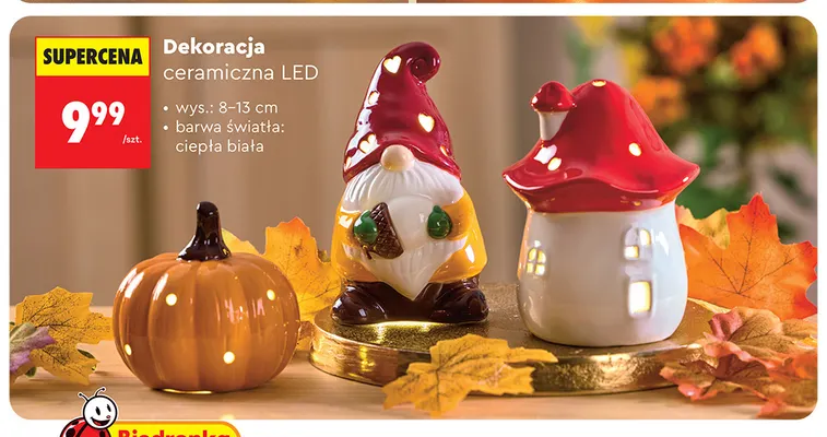 Dekoracja ceramiczna LED promocja w Biedronka