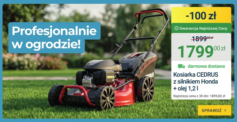 Kosiarka CEDRUS z silnikiem Honda + olej 1,2l promocja w ERLI