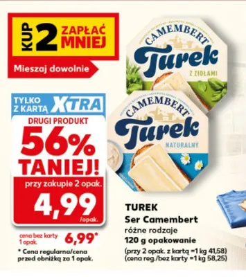 Ser Camembert naturalny Turek promocja w Kaufland