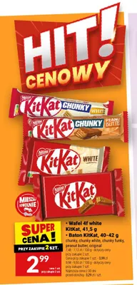 Baton KitKat Chunky White promocja w Twój Market