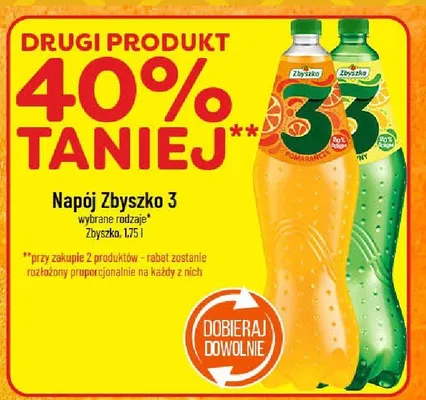 Napój Zbyszko 3 różne rodzaje promocja w POLOmarket