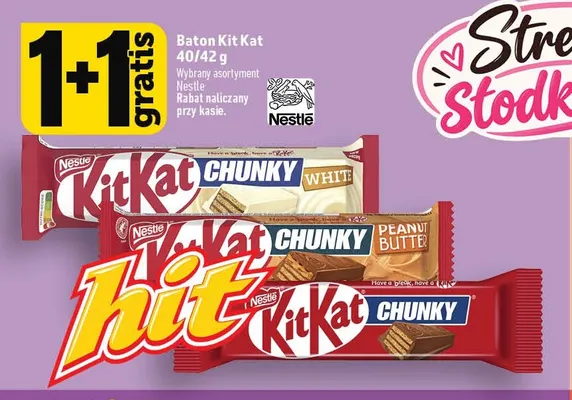 Baton Kit Kat Chunky Peanut Butter promocja w TOPAZ