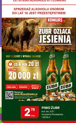 Piwo Żubr promocja w Chorten