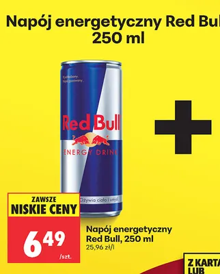 Napój energetyczny Red Bull promocja w Biedronka