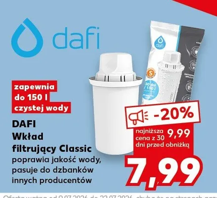Wkład filtrujący DAFI Classic promocja w Kaufland