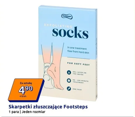 Skarpetki złuszczające promocja w Action