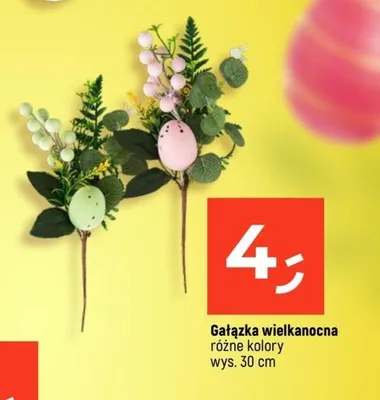 Gałązka wielkanocna różne kolory promocja w Dealz