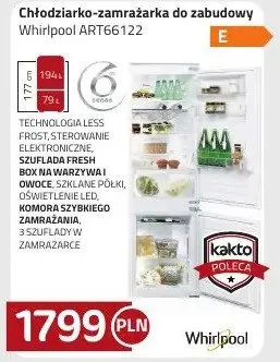 Chłodziarko-zamrażarka do zabudowy promocja w kakto.pl