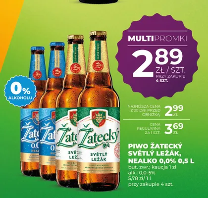 Piwo Žatecký Světlý Ležák promocja w Duży Ben